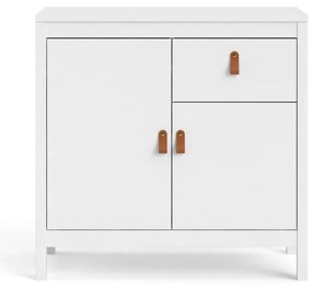 Biela nízka komoda 82x80 cm Madrid – Tvilum