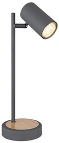 Globo 57910TG - Stolná lampa ROBBY 1xGU10/5W/230V šedá/hnedá