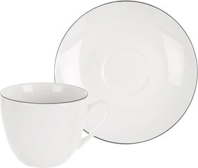 Biela porcelánová šálka na cappuccino 210 ml Decora – Orion