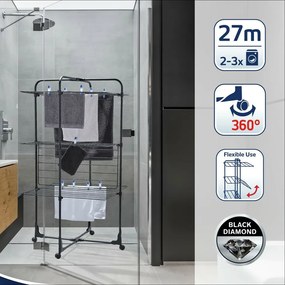 Leifheit Sušiak na bielizeň Classic Tower 270 BLACK​