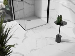 Mexen Stone+, štvorcová vanička z minerálneho kompozitu 90 x 90 cm, biela, 44109090