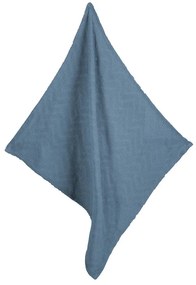 Modrá pletená detská deka z Bio bavlny 80x80 cm Seashells – Roba