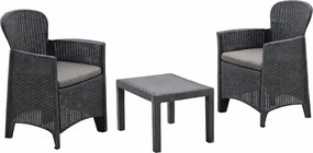 Záhradný set AKITA, 3-dielny, antracitová I.P.A.E-Progarden