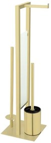 WENKO 26034100 - Sada na WC RIVALTA 18x70 cm nerez/zlatá/biela/čierna