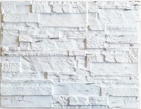 Obkladové panely 3D PVC 15, rozmer 440 x 580 mm, ukladaný kameň krémový, IMPOL TRADE