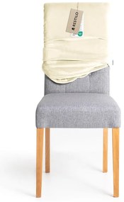 Krémový napínací poťah na stoličku 48 cm Sento – Restilo