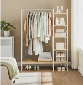 Stojan na oblečení Vasagle Greya dub přírodní/bílý