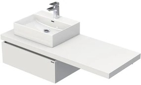 Kúpeľňová skrinka s umývadlom Intedoor DESK 130,5 cm DE 54 130 L STORM 1Z
