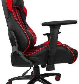 Yenkee - Herná stolička čierna/červená