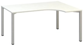 Ergonomický stôl ProOffice B 180 x 120/80 cm, pravý, biela