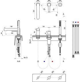 Ravak X070142 - Vaňová batéria 3-otvorová PURI lesklý chróm