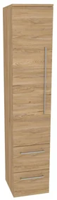 Mereo, Mereo Bino, kúpeľňová skrinka vysoká 163 cm, ľavá, Multidecor, Jaseň horský, MER-CN697JASH