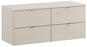 Závěsná skříňka pod umyvadlo Dalia Cashmere s deskou 120 cm kašmírová