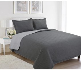 Prikrývka na posteľ 170x220 cm SH200801 sivá