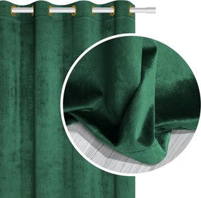 Velúrový záves SOFT VELVET fľašovo zelený 140x250 cm