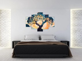 Obraz – Mozaika – slnko a strom II. (150x105 cm)