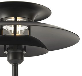 Retro stolná lampa čierna oceľ 45cm - Pauly