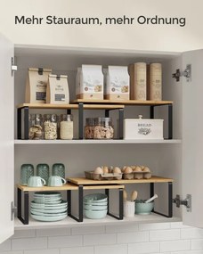 Set 4 kuchynských políc KCS210B01