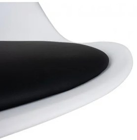 Otočná kancelárska stolička Malatec  - biela/čierna