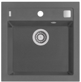 FORMIC 20/04 STEEL- (520x510mm) + pop-up sifon F