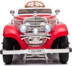 LEAN CARS Elektrické autíčko Mercedes 540K Premium LED MP3 červené