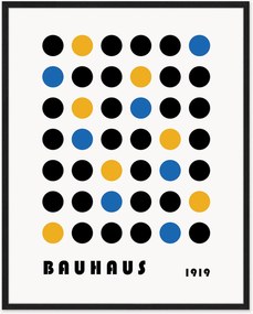 Nástenná dekorácia v ráme Bauhaus Abstract Dots