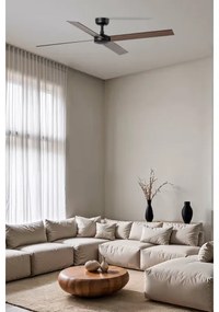 FARO 34356WT - Stropný ventilátor RUDDER L hnedá/čierna pr. 132 cm WT + DO