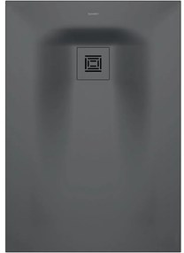 DURAVIT Sustano obdĺžniková sprchová vanička z materiálu DuraSolid, Antislip, 1000 x 700 x 30 mm, tmavo šedá matná, 720272650000000