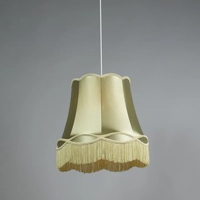 Sada 4 retro závesných svietidiel zelená 45 cm - Granny