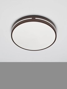 Novaluce Moderné stropné svietidlo Wheel hnedé
