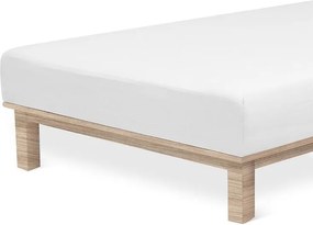 Napínacia plachta na posteľ jersey s elastanom biela 180 x 200 cm