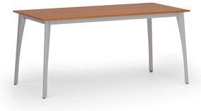 Rokovací kancelársky stôl PRIMO OMEGA, 160x80 cm, sivá podnož, čerešňa