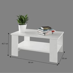 Tempo Kondela Konferenčný stolík, biela, BERNARDO