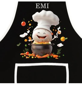 Kuchynská zástera Gusto EMI, sivá