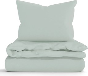 Francúzske bavlnené obliečky Renforcé - Jasmine sivozelená