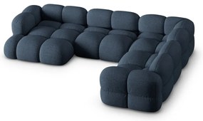 Tmavomodrá rohová pohovka (pravý roh/do tvaru "U") Loretto – Cosmopolitan Design