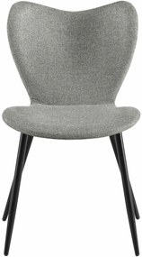Jedálenská stolička Maika látka - sivá