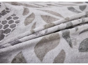 Sivé obliečky na jednolôžko z mikroplyšu 140x200 cm Judith – My House