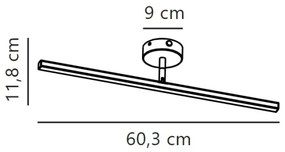 Nordlux-LED Kúpeľňové osvetlenie zrkadla IP LED/7,2W/230V IP44 60 cm matný chróm