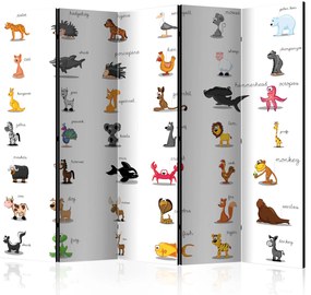 Artgeist Paraván - Learning by playing (animals) [Room Dividers]