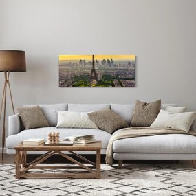Obraz - Panoráma Paríža (120x50 cm)