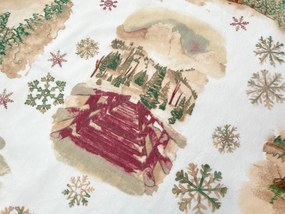 Áčko a.s. Ružomberok Flanelové obliečky Pieniny Bordo