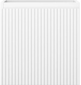 Mexen Rivel, kúpeľňová skrinka 45 cm, 1 zásuvka, drážkovaná, biela matná, 91A20-04547-1-BF01