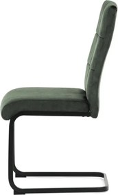 Jedálenská stolička zamatová, zelená DCL-D1275 GRN4