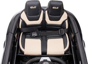 LEAN CARS Elektrické autíčko Mercedes SLC 300 LED MP3 čierne