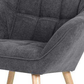 Relaxačné kreslo ASPO — masív, látka, sivá