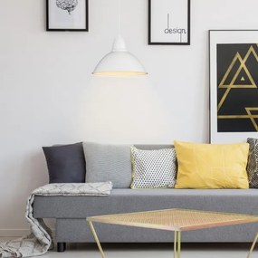 Rabalux 72014 - Luster na lanku WILBOUR 1xE27/60W/230V biela