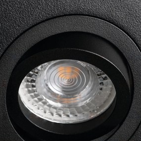 KANLUX Stropné vstavané bodové osvetlenie MINI BORD, 98x98mm, hranaté, čierne