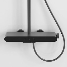 Rea Farel, sprchový set s vaňovým výtokom, grafitová matná, REA-P0352