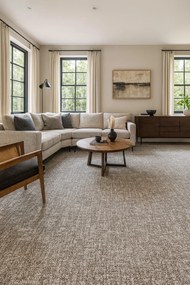 Betap, Koberec metráž Novelle 70, na mieru, šíře 4m, šedá, twinback (filc+juta), obývacia izba